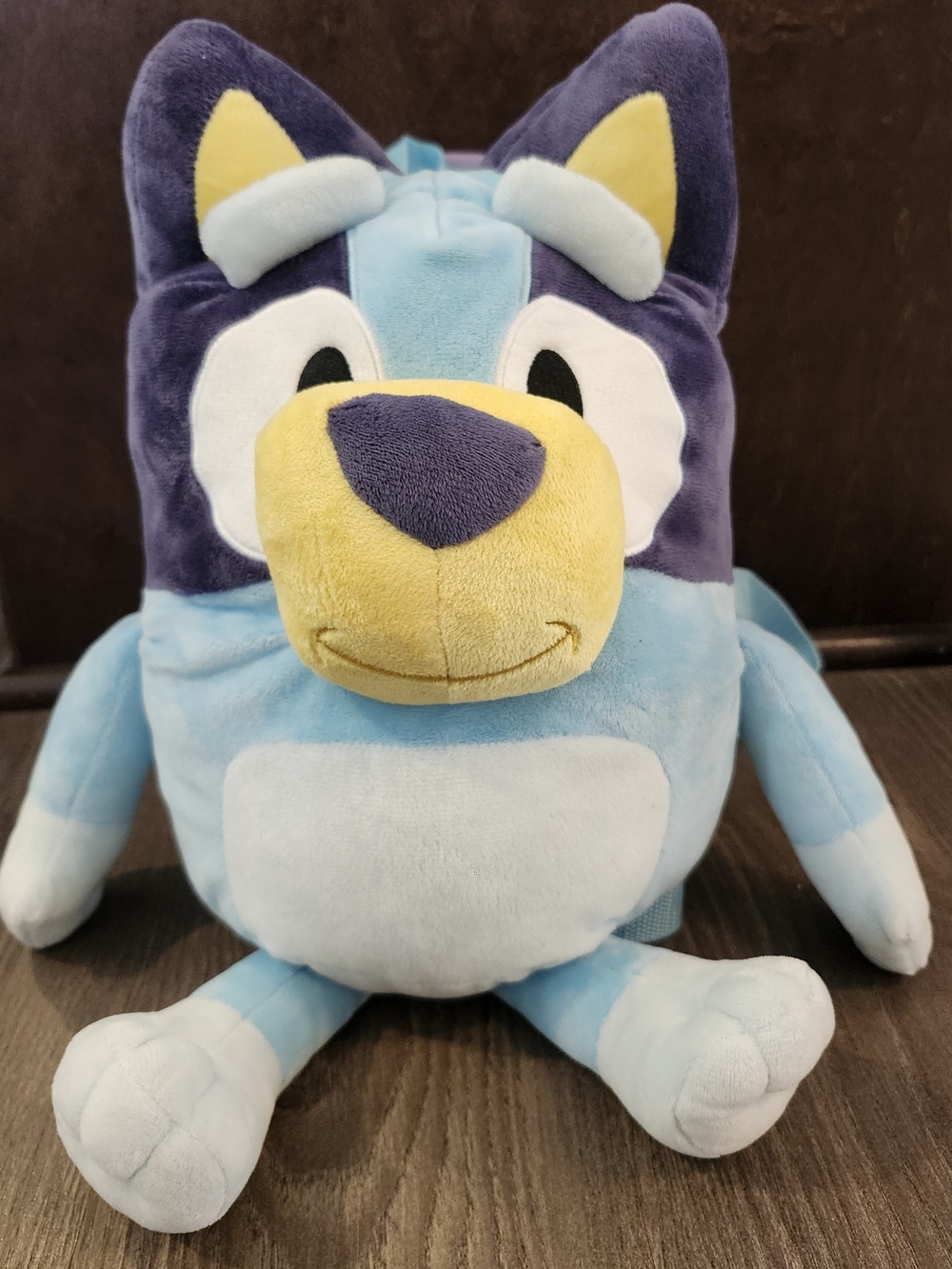 Bluey Plush Backpack - Light Blue, Navy & Yellow